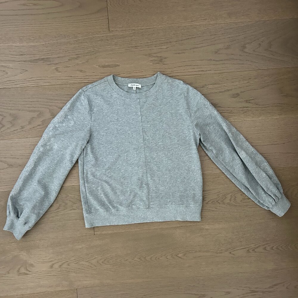 Gray Sweater Crew Neck By Another Love, Size Small